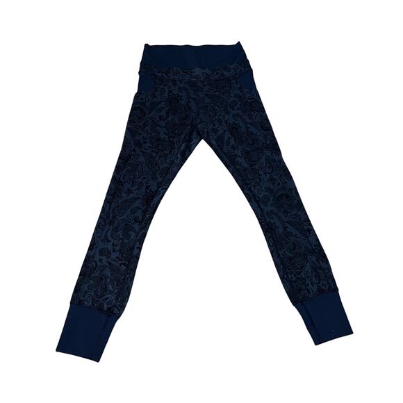 LULULEMON Women's En Route Crop In Paisley Inkwell/Inkwell - Picture 1 of 10